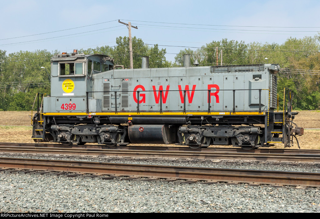 GWWR 4399, KCS 4399, EMD SW1500 ex PLE 1543 at Knoche Yard